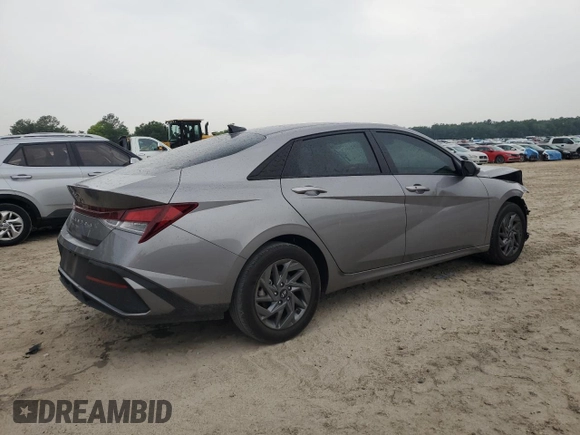 2024 Hyundai Elantra SEL with VIN KMHLM4DG4RU733377, listed as a Copart auction lot 56127855 with 45,608 mi miles and Salvage title. Bid and sale history available at DreamBid. Image 3.