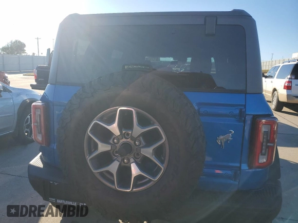 2021 Ford Bronco with VIN 1FMEE5DH7MLA63830, listed as a Copart auction lot 80131634 with 65,313 mi miles and Salvage Title. Bid and sale history available at carsss.com. Image 6.