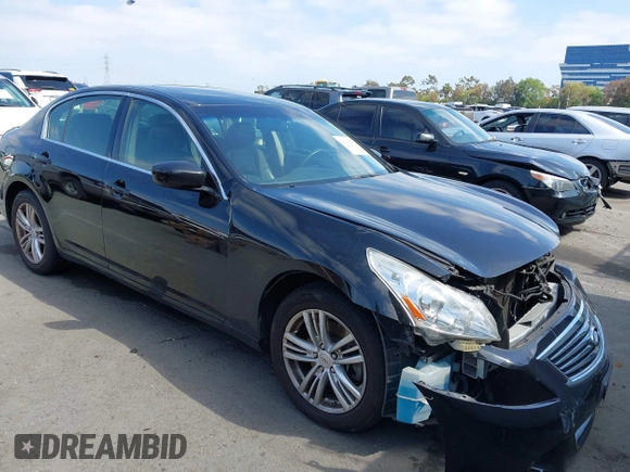 2013 Infiniti G37 x with VIN JN1CV6ARXDM350266, listed as a IAAI auction lot 42184406 with 85,600 mi miles and . Bid and sale history available at carsss.com. Image 1.