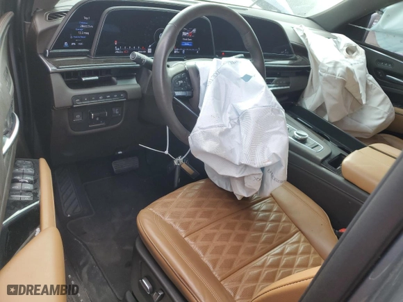 2022 Cadillac Escalade Sport with VIN 1GYS4FKL7NR145458, listed as a Copart auction lot 46334145 with 28,622 mi miles and Salvage Title. Bid and sale history available at carsss.com. Image 8.