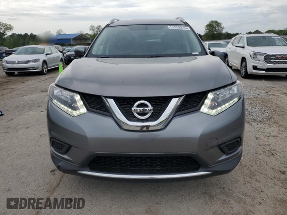 2016 Nissan Rogue S with VIN JN8AT2MT0GW015198, listed as a Copart auction lot 51959815 with 55,498 mi miles and Salvage Title. Bid and sale history available at carsss.com. Image 5.