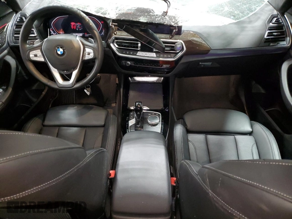 2023 BMW X3 xDrive30i with VIN 5UX53DP01P9R97895, listed as a Copart auction lot 87586265 with 18,193 mi miles and Salvage Title. Bid and sale history available at carsss.com. Image 8.