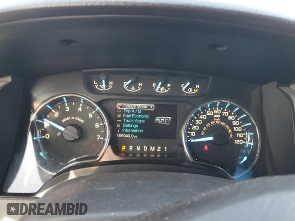 2012 Ford F-150 XL with VIN 1FTFX1EF1CFC21049, listed as a Copart auction lot 47586835 with 155,949 mi miles and Salvage Title. Bid and sale history available at carsss.com. Image 9.