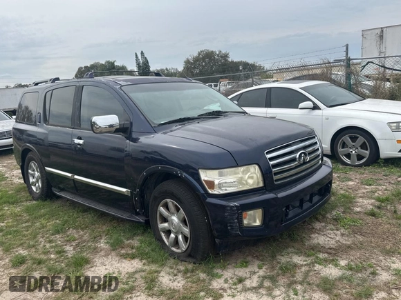 2007 Infiniti QX56 with VIN 5N3AA08A47N804400, listed as a Copart auction lot 46310325 with 202,776 mi miles and Clean Title. Bid and sale history available at carsss.com. Image 1.