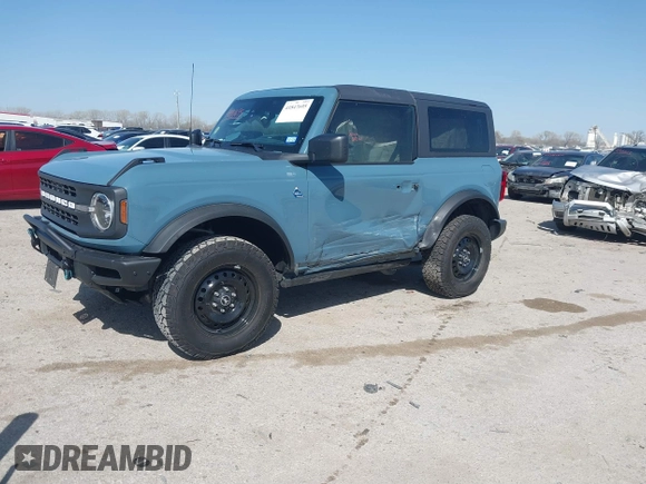 2022 Ford Bronco with VIN 1FMDE5AP8NLB71317, listed as a IAAI auction lot 41847695 with 21,484 mi miles and . Bid and sale history available at DreamBid. Image 2.