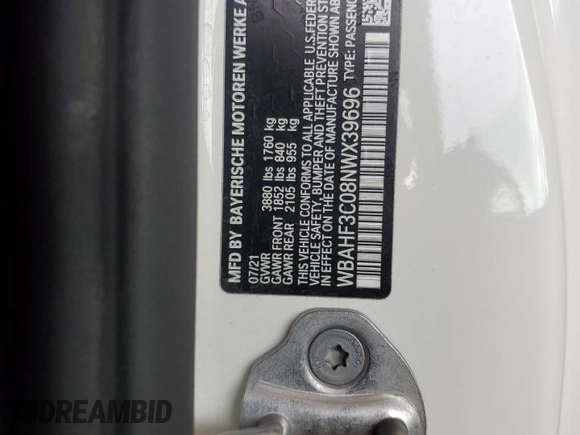 2022 BMW Z4 sDrive30i z VIN WBAHF3C08NWX39696, wystawiony jako Copart lot #66475223 z przebiegiem 28 841 mil mil oraz . Historia ofert i sprzedaży dostępna na DreamBid. Obrazek 12.