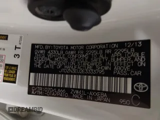 2014 Toyota Prius Two with VIN JTDZN3EU2E3333795, listed as a IAAI auction lot 41042005 with 102,198 mi miles and . Bid and sale history available at DreamBid. Image 9.