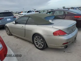 2006 BMW 6 Series 650Ci with VIN WBAEK13466CN72361, listed as a Copart auction lot 74586414 with 0 mi miles and Salvage Title. Bid and sale history available at carsss.com. Image 2.
