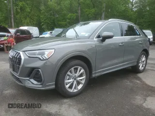 2024 Audi Q3 S line Premium Plus with VIN WA1EECF33R1156061, listed as a Copart auction lot 57053365 with 9,796 mi miles and Salvage title. Bid and sale history available at DreamBid. Image 1.
