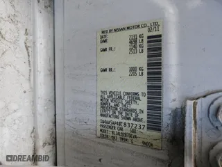 2011 Nissan Maxima 3.5 S with VIN 1N4AA5AP4BC837237, listed as a Copart auction lot 78071814 with 0 mi miles and Salvage Title. Bid and sale history available at carsss.com. Image 14.
