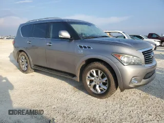 2013 Infiniti QX56 with VIN JN8AZ2NE8D9060432, listed as a Copart auction lot 76488784 with 107,518 mi miles and Non Repairable. Bid and sale history available at carsss.com. Image 4.