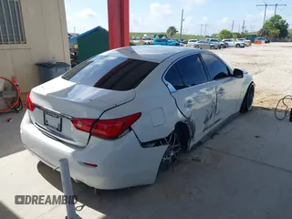 2014 Infiniti Q50 Premium with VIN JN1BV7AP4EM672032, listed as a IAAI auction lot 42339388 with 203,841 mi miles and . Bid and sale history available at DreamBid. Image 4.