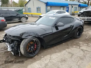 2022 Toyota GR Supra 3.0 with VIN WZ1DB0C06NW052360, listed as a Copart auction lot 79056304 with 12,060 mi miles and Salvage Title. Bid and sale history available at carsss.com. Image 1.