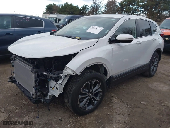 2022 Honda CR-V EX-L with VIN 2HKRW2H84NH634644, listed as a IAAI auction lot 41628495 with 32,186 mi miles. Bid and sale history available at carsss.com. Image 2.
