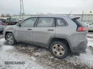 2014 Jeep Cherokee Sport with VIN 1C4PJLAB9EW149217, listed as a Copart auction lot 45353585 with 167,516 mi miles and Salvage Title. Bid and sale history available at DreamBid. Image 2.