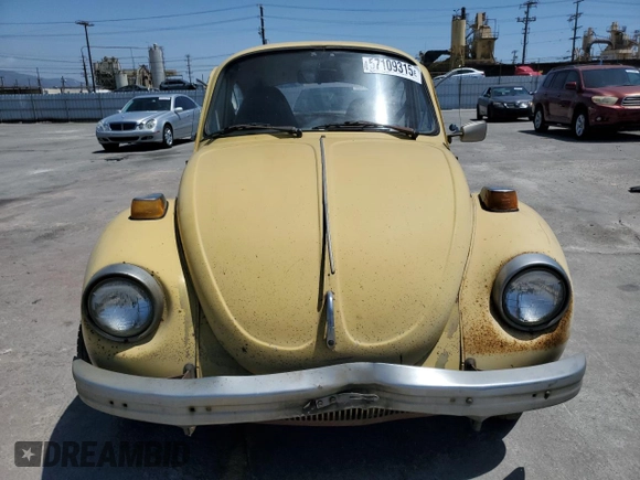1973 Volkswagen Beetle with VIN 1332230723, listed as a Copart auction lot 57109315 with 12,672 mi miles and Clean Title. Bid and sale history available at DreamBid. Image 5.