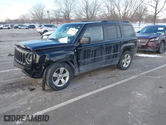 2014 Jeep Patriot Latitude with VIN 1C4NJRFBXED687701, listed as a IAAI auction lot 41399153 with 109,783 mi miles. Bid and sale history available at carsss.com. Image 2.