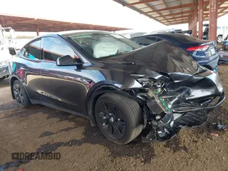 2024 Tesla Model Y with VIN 7SAYGDED9RF053203, listed as a IAAI auction lot 41906729 with Not Provided miles and . Bid and sale history available at DreamBid. Image 1.