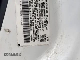 2004 Honda Odyssey EX-RES with VIN 5FNRL18824B111266, listed as a Copart auction lot 59295425 with Not provided miles and Salvage title. Bid and sale history available at DreamBid. Image 12.