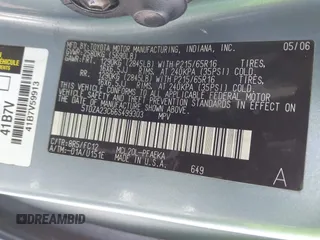2006 Toyota Sienna CE with VIN 5TDZA23C66S499303, listed as a IAAI auction lot 42151809 with 225,878 mi miles and . Bid and sale history available at DreamBid. Image 9.