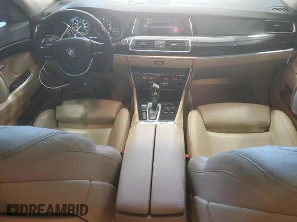 2015 BMW 5 Series 535i Gran Turismo xDrive with VIN WBA5M4C59FD184037, listed as a Copart auction lot 59118945 with 128,263 mi miles and Salvage title. Bid and sale history available at DreamBid. Image 8.