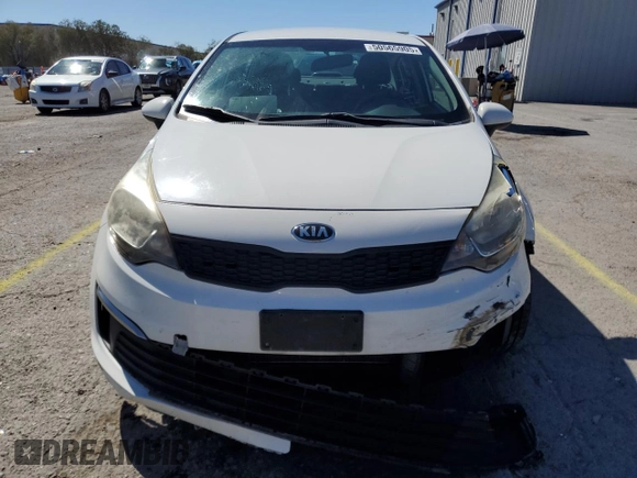 2016 Kia Rio LX with VIN KNADM4A33G6684830, listed as a Copart auction lot 50565905 with 86,738 mi miles and Salvage Title. Bid and sale history available at carsss.com. Image 5.