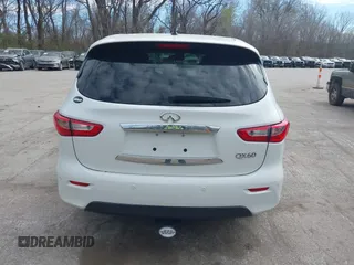 2014 Infiniti QX60 with VIN 5N1AL0MM3EC509798, listed as a IAAI auction lot 41887534 with 120,999 mi miles and . Bid and sale history available at DreamBid. Image 16.