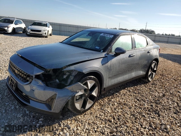 2023 Polestar 2 with VIN YSMEG3KA2PL141514, listed as a Copart auction lot 81797624 with 48,206 mi miles and Clean Title. Bid and sale history available at carsss.com. Image 1.