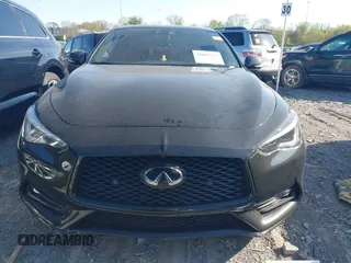 2022 Infiniti Q60 Red Sport 400 with VIN JN1FV7LK0NM660799, listed as a IAAI auction lot 41991772 with 26,997 mi miles and . Bid and sale history available at DreamBid. Image 12.