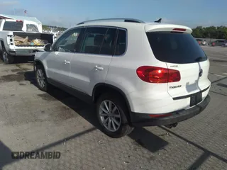 2017 Volkswagen Tiguan Wolfsburg Edition with VIN WVGRV7AXXHW509109, listed as a IAAI auction lot 42477386 with 77,645 mi miles and . Bid and sale history available at DreamBid. Image 3.