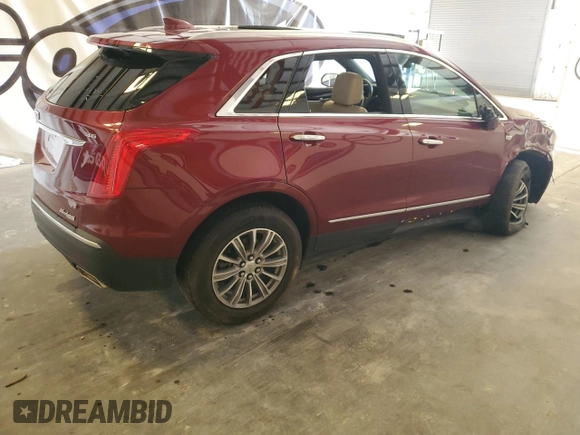 2017 Cadillac XT5 Luxury FWD with VIN 1GYKNBRS5HZ171595, listed as a Copart auction lot 62879055 with 87,834 mi miles and Clean title. Bid and sale history available at DreamBid. Image 3.