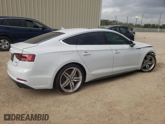 2019 Audi A5 Sportback Premium Plus with VIN WAUENCF54KA094647, listed as a Copart auction lot 45642143 with 29,611 mi miles. Bid and sale history available at carsss.com. Image 3.