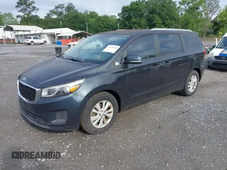 2016 Kia Sedona LX with VIN KNDMB5C16G6188852, listed as a IAAI auction lot 42238208 with 117,045 mi miles and . Bid and sale history available at DreamBid. Image 2.