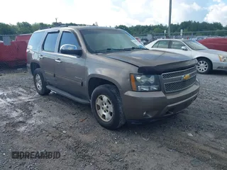 2012 Chevrolet Tahoe LT with VIN 1GNSCBE08CR320257, listed as a IAAI auction lot 42214920 with 189,532 mi miles and . Bid and sale history available at DreamBid. Image 1.