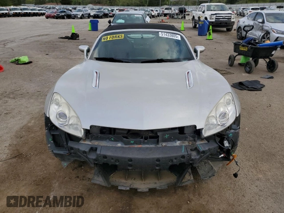 2008 Saturn Sky with VIN 1G8MC35B28Y118076, listed as a Copart auction lot 51433805 with 75,537 mi miles and Salvage Title. Bid and sale history available at carsss.com. Image 5.
