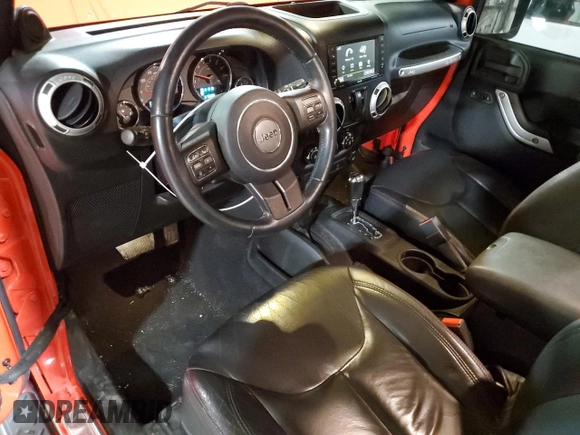 2013 Jeep Wrangler Sahara z VIN 1C4AJWBG2DL569838, wystawiony jako Copart lot #54705065 z przebiegiem 67 093 mil mil oraz Szkoda całkowita • Salvage title. Historia ofert i sprzedaży dostępna na DreamBid. Obrazek 8.