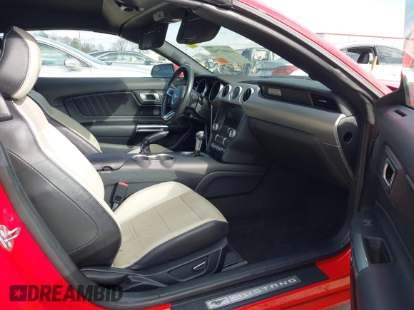 2018 Ford Mustang EcoBoost Premium with VIN 1FATP8UH7J5155307, listed as a IAAI auction lot 41807945 with 57,933 mi miles and . Bid and sale history available at carsss.com. Image 5.