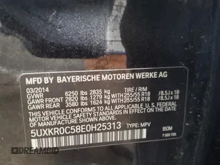 2014 BMW X5 xDrive35i z VIN 5UXKR0C58E0H25313, wystawiony jako Copart lot #58592775 z przebiegiem 199 054 mil mil oraz Czysty tytuł • Clean title. Historia ofert i sprzedaży dostępna na DreamBid. Obrazek 13.