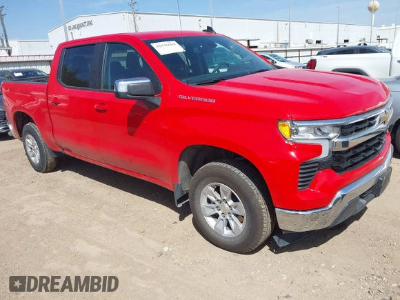 2025 Chevrolet Silverado 1500 LT with VIN 1GCPACED5SZ125762, listed as a IAAI auction lot 41836668 with 10,105 mi miles and . Bid and sale history available at DreamBid. Image 1.
