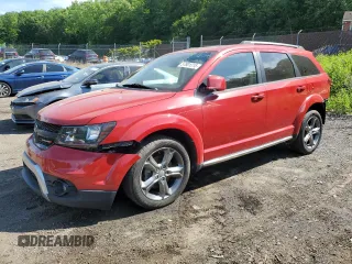 2017 Dodge Journey Crossroad Plus with VIN 3C4PDCGB1HT593703, listed as a Copart auction lot 57801215 with 89,700 mi miles and Salvage title. Bid and sale history available at DreamBid. Image 1.