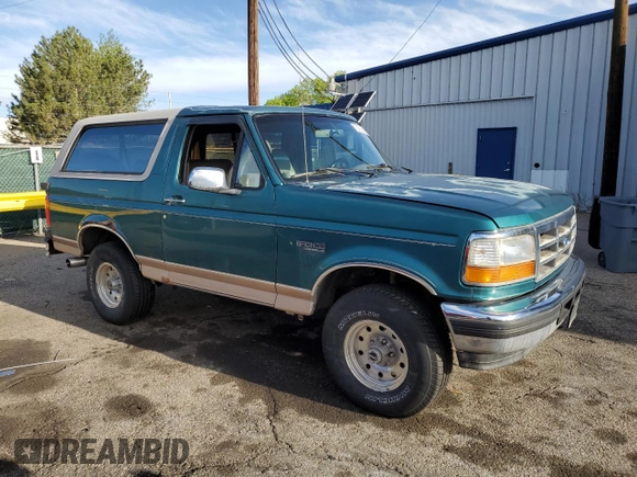 1996 Ford Bronco Custom with VIN 1FMEU15H4TLB59116, listed as a Copart auction lot 52989015 with 210,464 mi miles and Salvage title. Bid and sale history available at DreamBid. Image 4.