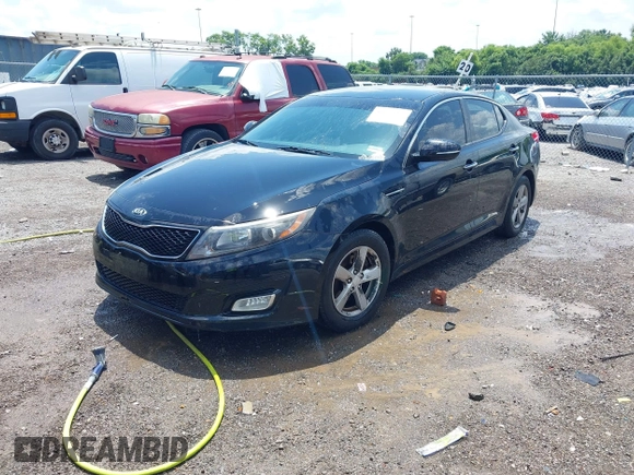 2014 Kia Optima LX with VIN 5XXGM4A72EG285974, listed as a IAAI auction lot 42667984 with 232,863 mi miles and . Bid and sale history available at DreamBid. Image 2.