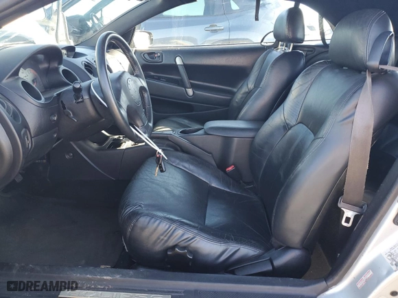 2001 Mitsubishi Eclipse GT with VIN 4A3AE55H01E003998, listed as a Copart auction lot 80507194 with 141,650 mi miles and Salvage Title. Bid and sale history available at carsss.com. Image 7.