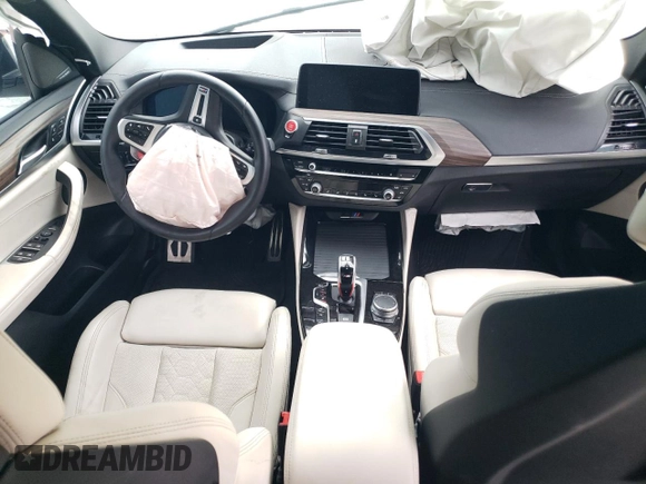 2021 BMW X3 M с VIN 5YMTS0C04M9G57284, выставлен на аукционе Copart как лот 79072684 с пробегом Не указан миль и Списание • Salvage title. История ставок и продаж доступна на DreamBid. Изображение 8.