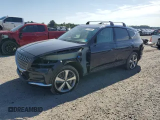 2024 Genesis GV80 with VIN KMUHBDSB2RU200772, listed as a Copart auction lot 61244085 with 22,296 mi miles and Salvage title. Bid and sale history available at DreamBid. Image 1.