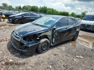 2012 Hyundai Accent GS with VIN KMHCT5AE8CU018749, listed as a Copart auction lot 63211815 with 91,011 mi miles and Salvage title. Bid and sale history available at DreamBid. Image 1.