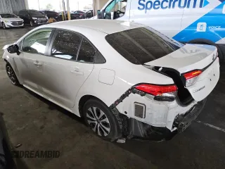 2021 Toyota Corolla Hybrid LE with VIN JTDEAMDE5MJ012774, listed as a Copart auction lot 46586165 with 49,310 mi miles and Salvage Title. Bid and sale history available at carsss.com. Image 2.