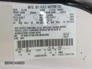 2008 Ford Explorer Eddie Bauer с VIN 1FMEU74EX8UB22308, выставлен на аукционе IAAI как лот 42135178 с пробегом 147 219 миль миль и . История ставок и продаж доступна на DreamBid. Изображение 9.