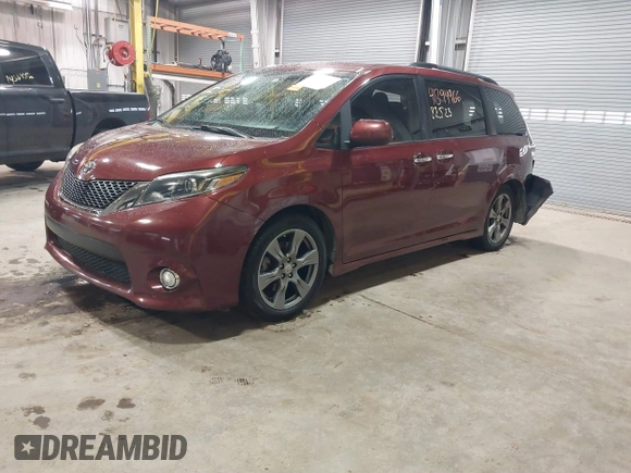 2017 Toyota Sienna SE with VIN 5TDXZ3DC7HS859864, listed as a IAAI auction lot 41394966 with 82,823 mi miles and . Bid and sale history available at DreamBid. Image 20.