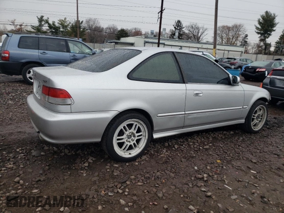 1999 Honda Civic EX with VIN 1HGEJ8140XL066559, listed as a Copart auction lot 82600804 with 323,648 mi miles and Salvage Title. Bid and sale history available at carsss.com. Image 3.